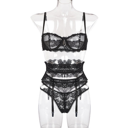 Yimunancy 3-piece Lingerie Set Women