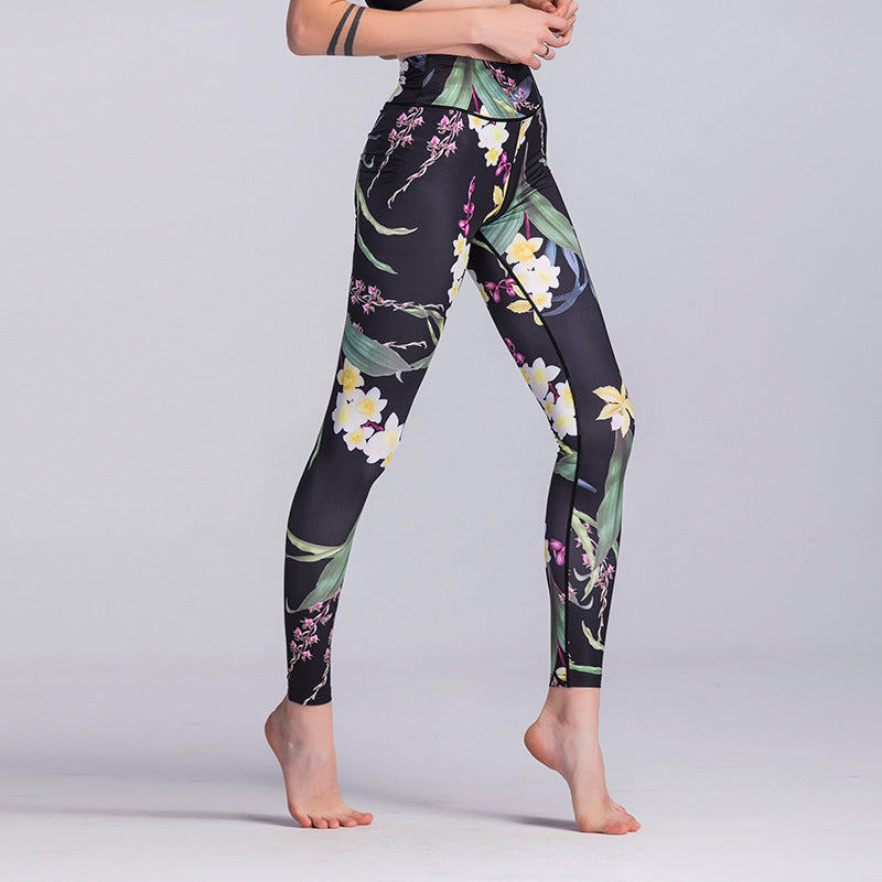 Print yoga sports leggings