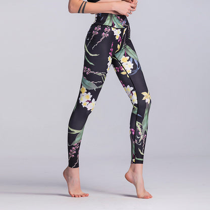 Print yoga sports leggings