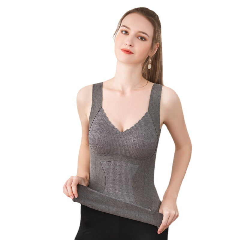 Warm Vest With Chest Pad For Women